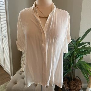 Off-white button up blouse